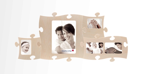 Country Living Puzzle Rahmen Starter-Set, 4 Rahmen